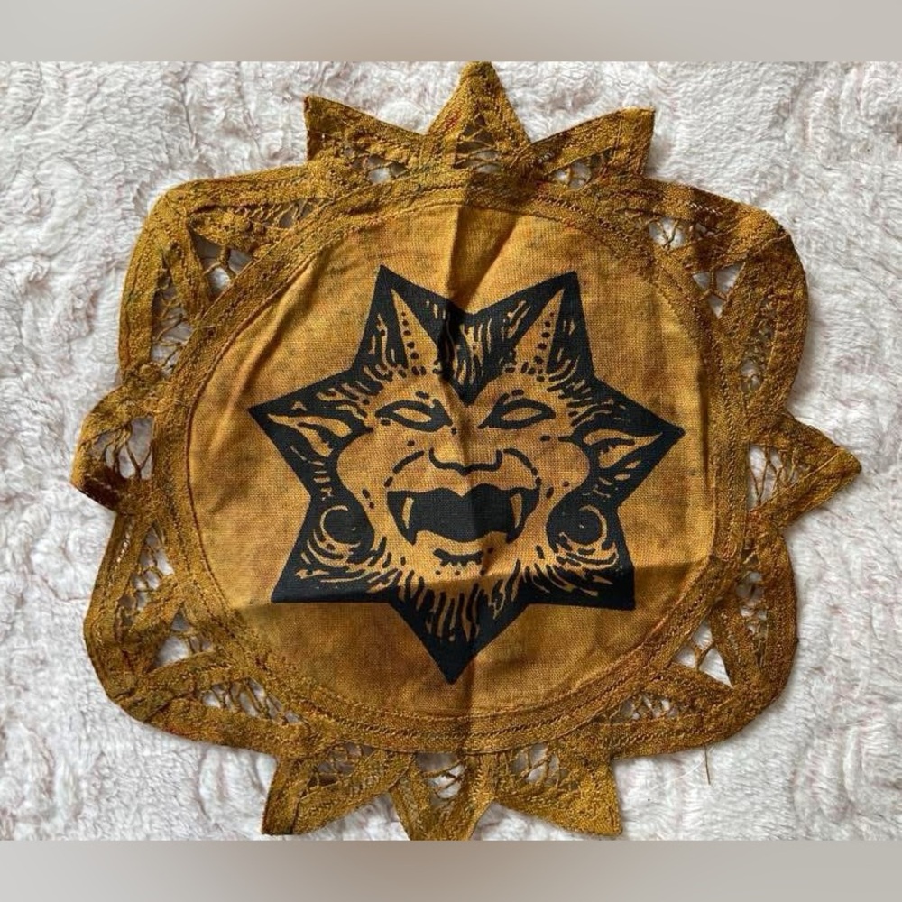 BRAND NEW AND UNUSED Poison Apple Printshop Mini OOAK “Demonstar” Altar Cloth